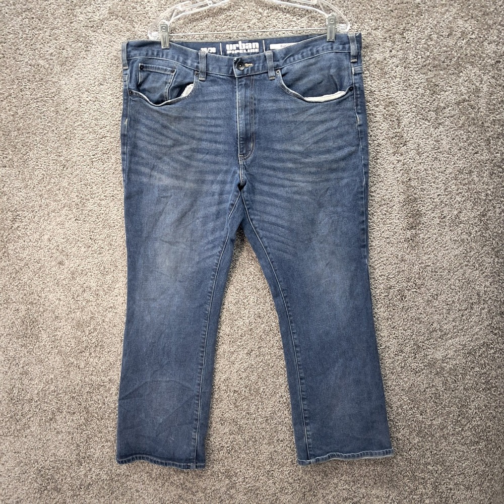 Urban Pipeline Mens Blue Bootcut Stretch Denim Jeans 38x30 RN73277